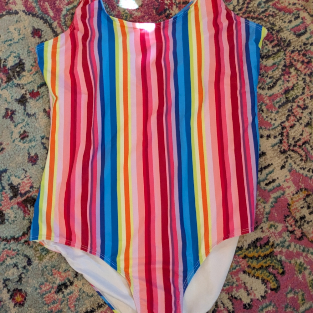 Colorful Striped Swimsuit